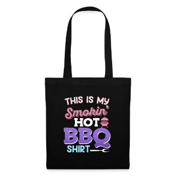Grillfeste THIS IS MY SMOKIN' HOT BBQ SHIRT - Tote Bag - black - Front