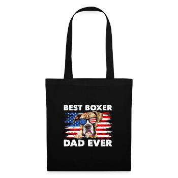 German Boxer BEST BOXER DAD EVER Boxer Dogs - Tote Bag - black - Front