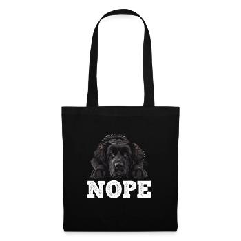 Newfoundland NOPE Newfie Dog Owner Funny - Tote Bag - black - Front
