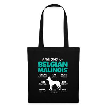 Berger Belge ANATOMIE D’UN BELGE - Sac en tissu - noir - Devant