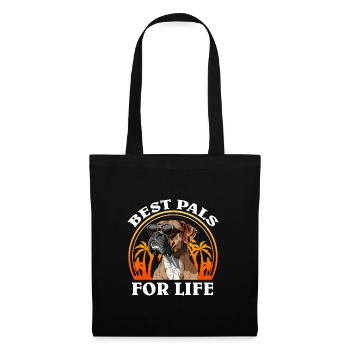 German Boxer BEST PALS FOR LIFE Cool - Tote Bag - black - Front