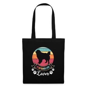 Propriétaire de chien Newfie NEWFOUNDLAND LOVER - Sac en tissu - noir - Devant