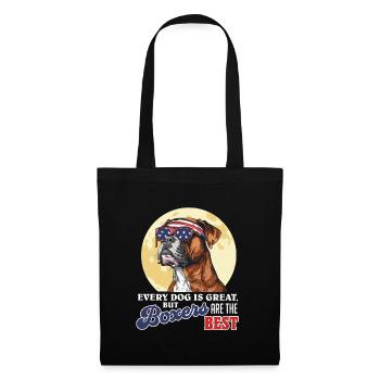 Boxer allemand MAIS LES BOXEURS SONT LES MEILLEURS Cooles - Sac en tissu - noir - Devant