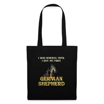 Berger allemand CE QUI EST NORMAL JUSQU’À CE QUE BERGER ALLEMAND - Sac en tissu - noir - Devant