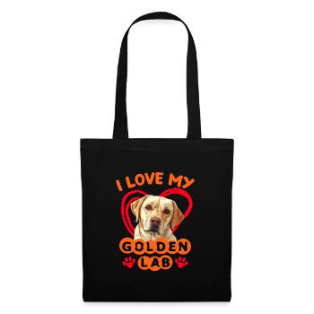 Golden Labrador I LOVE MY GOLDEN LAB Owner - Tote Bag - black - Front