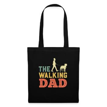 Deutscher Boxer THE WALKING DAD Lustiges - Stoffbeutel - Schwarz - Vorne