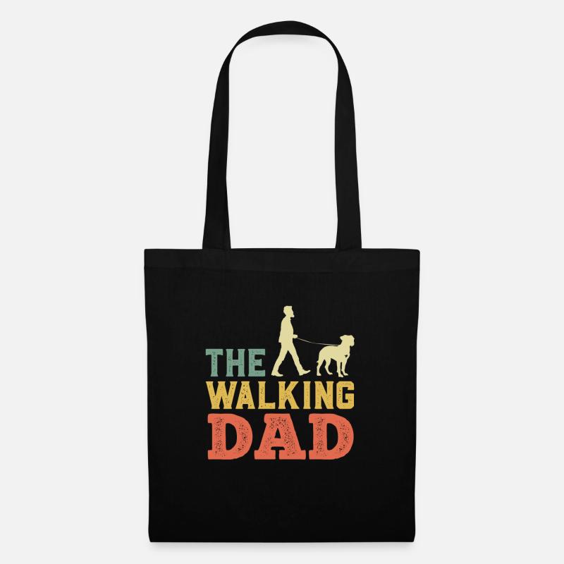 Deutscher Boxer THE WALKING DAD Lustiges - Stoffbeutel - Schwarz