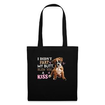 German Boxer DIDN'T FART MY BUTT BLEW A KISS - Tote Bag - black - Front