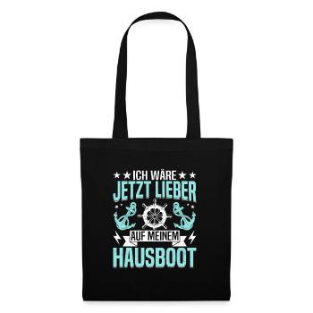 Houseboat captain Boat owner Boat license for - Tote Bag - black - Front