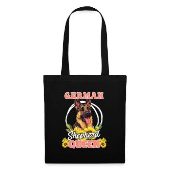 GERMAN SHEPHERD QUEEN Deutscher Schäferhund - Tote Bag - black - Front