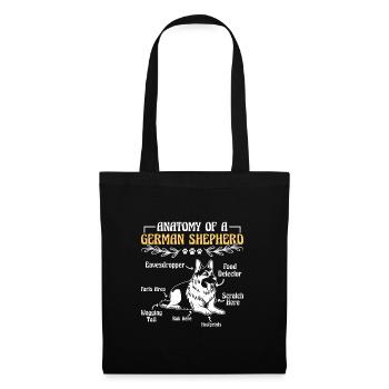 Berger Allemand ANATOMIE D'UN PROPRIÉTAIRE DE BERGER ALLEMAND - Sac en tissu - noir - Devant