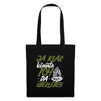 Bushcraft Suvival Équipement Couteau Bushcrafting - Sac en tissu - noir - Devant