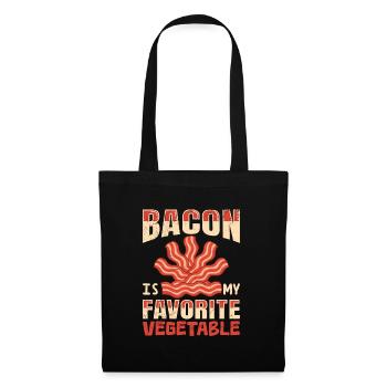 Anti Vegan Bacon is my Favorite Vegetable Funny - Tote Bag - black - Front