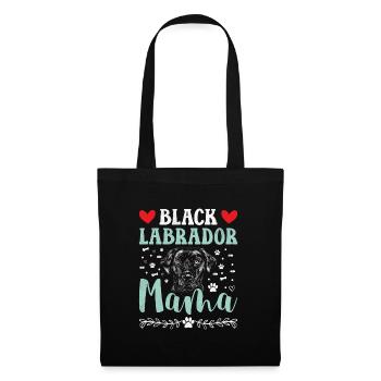 Schwarzer Labrador BLACK LABRADOR MAMA Labbi - Tote Bag - black - Front