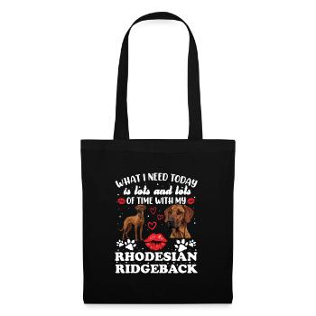 Rhodesian Ridgeback CE DONT J’AI BESOIN AUJOURD’HUI AMOUR ET - Sac en tissu - noir - Devant