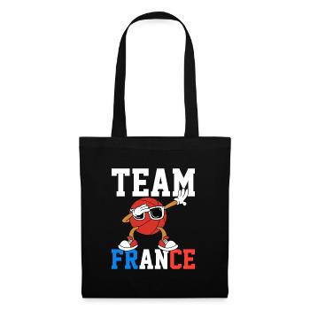 Cadeau Supporter Basketball basket France - Sac en tissu - noir - Devant