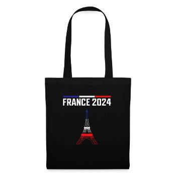 j'peux pas j'ai jeux tour eiffel France - Sac en tissu - noir - Devant