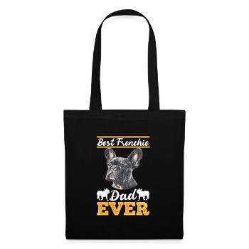 Bouledogue français MEILLEUR PAPA FRENCHIE DE TOUS LES TEMPS - Sac en tissu - noir - Devant