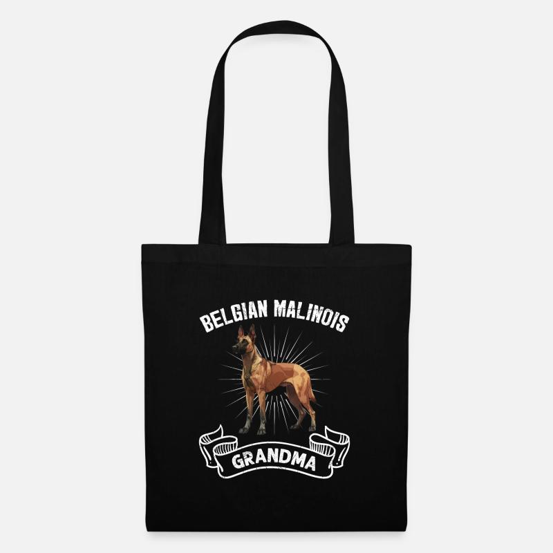 Belgischer Schäferhund BELGIAN MALINOIS GRANDMA - Stoffbeutel - Schwarz