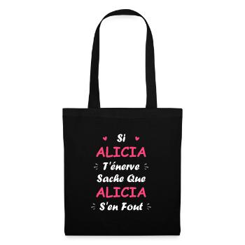 Alicia - Sac en tissu - noir - Devant