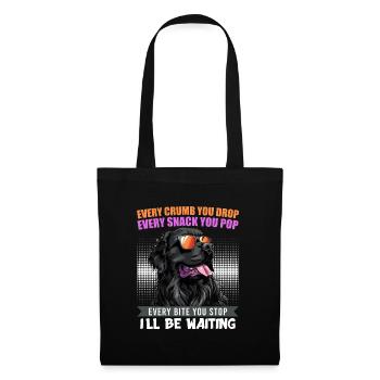 Newfoundland EVERY CRUMB YOU DROP I'LL BE WAITING - Tote Bag - black - Front