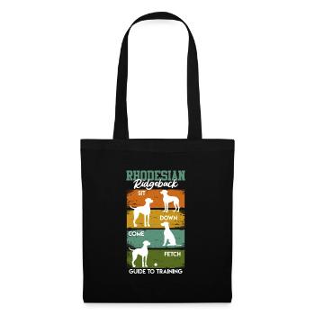 GUIDE D’ENTRAÎNEMENT RHODESIAN RIDGEBACK Drôle - Sac en tissu - noir - Devant