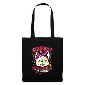 Französische Bulldogge BOULEDOGUE FRANÇAIS LE PLUS COOL - Sac en tissu - noir - Devant