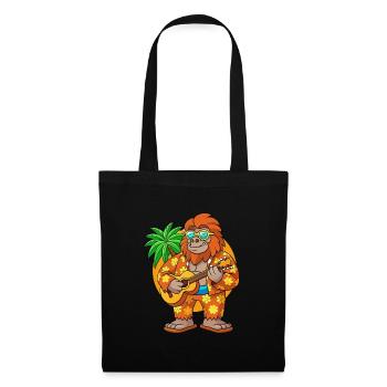 Lustige Bigfoot Cartoon Sommer Strand Sonnenbrille - Stoffbeutel - Schwarz - Vorne
