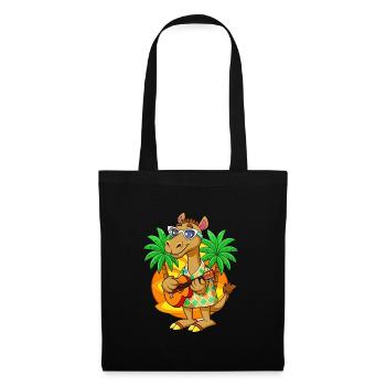 Lustige Kamel Cartoon Sommer Strand Sonnenbrille Gitarre - Stoffbeutel - Schwarz - Vorne