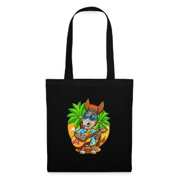 Funny Donkey Cartoon Summer Beach Sunglasses - Tote Bag - black - Front