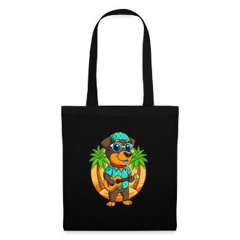 Drôle de Rottweiler Chien Lunettes de soleil de plage d’été - Sac en tissu - noir - Devant
