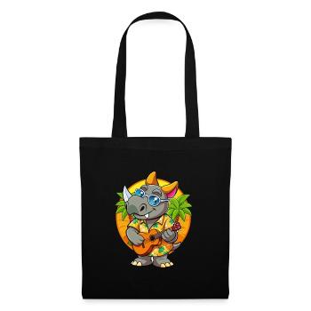Funny Rhino Summer Beach Sunglasses Hawaiian - Tote Bag - black - Front