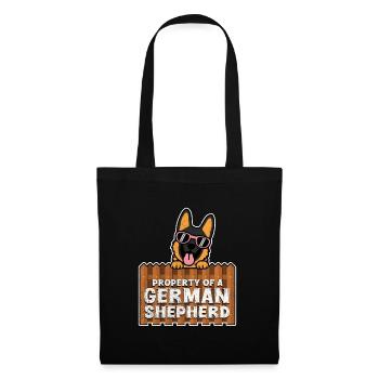 German Shepherd PROPERTY OF A GERMAN - Tote Bag - black - Front