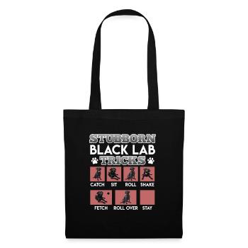 Labrador owner STUBBORN BLACK LAB TRICKS - Tote Bag - black - Front