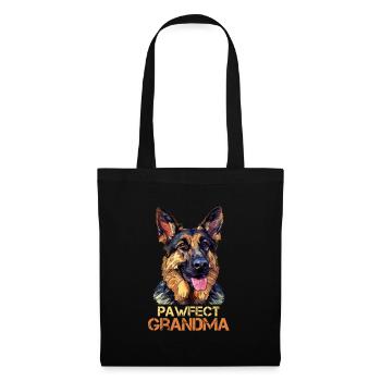 German Shepherd PAWFECT GRANDMA Funny - Tote Bag - black - Front