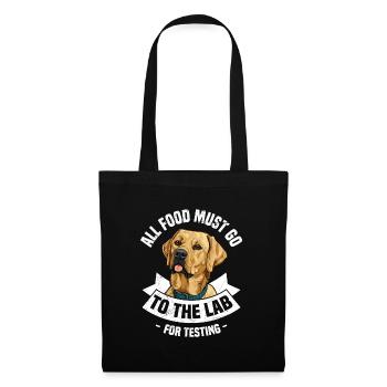 Labrador All Food Must Go to Lab for Testing - Tote Bag - black - Front