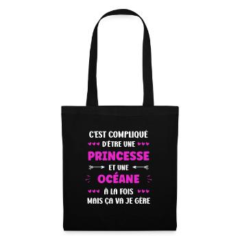 Océane - Sac en tissu - noir - Devant