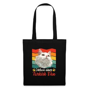 Propriétaire de chat ESCLAVE D’UN VAN TURC Vintage - Sac en tissu - noir - Devant