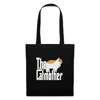 Maman chat La mère chat folle Chat Mère Kitty Maman - Sac en tissu - noir - Devant
