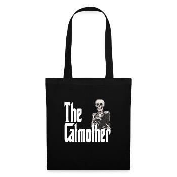 Maman chat La mère chat folle Chat Mère Kitty Maman - Sac en tissu - noir - Devant
