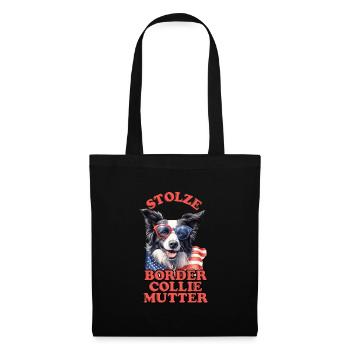 Dog Mom PROUD BORDER COLLIE MOM America - Tote Bag - black - Front