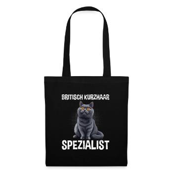 BRITISH SHORTHAIR SPECIALIST Cat Dad British - Tote Bag - black - Front