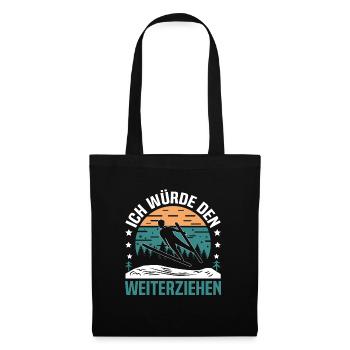 Ski Flying Ski Jumping Chance Skis for Ski Jumping - Tote Bag - black - Front