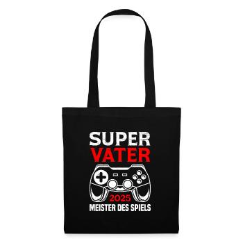 Future dad SUPER DAD 2025 CHAMPION OF - Tote Bag - black - Front