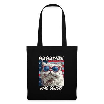 CHAT PERSAN QUOI D’AUTRE ? Chats persans cool - Sac en tissu - noir - Devant