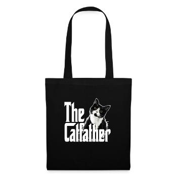 Cat Father The Catfather Crazy Cat Dad Dad - Tote Bag - black - Front