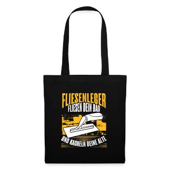 Tiler Construction Site Craftsman Journeyman - Tote Bag - black - Front