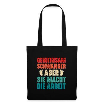 Soon dad PREGNANT TOGETHER BUT SHE MAKES THE - Tote Bag - black - Front