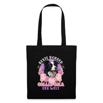 MEILLEURE MAMIE BORDER COLLIE DU MONDE Vintage - Sac en tissu - noir - Devant