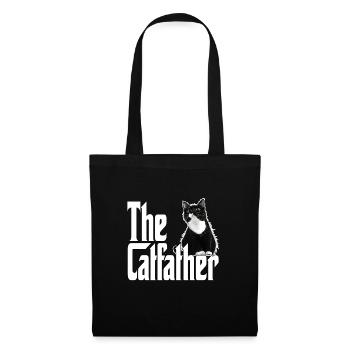 Cat Father The Catfather Crazy Cat Dad Dad - Tote Bag - black - Front